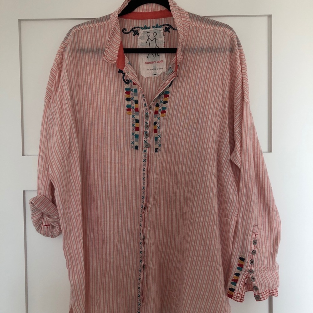 Tunic stripe cotton top